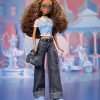 Barbie Signature My Scene Madison Doll and Accessories, Y2K-Inspired Outfit with Butterfly Top, Cargo Jeans, Denim Bag and Doll Stand - 5