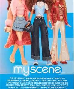 Barbie Signature My Scene Madison Doll and Accessories, Y2K-Inspired Outfit with Butterfly Top, Cargo Jeans, Denim Bag and Doll Stand - 6