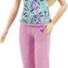 Barbie Careers Fashion Doll & Accessory, Nurse Wearing Print Top, Pink Pants & White Shoes with Stethoscope - 1