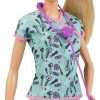 Barbie Careers Fashion Doll & Accessory, Nurse Wearing Print Top, Pink Pants & White Shoes with Stethoscope - 3