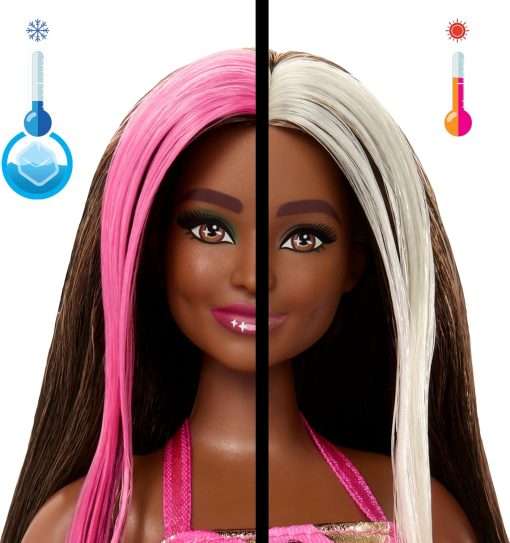 Barbie Party Unboxed Doll & Accessories, Pet Birthday Series Shimmerin’ Hearts Set with 10 Surprises Including Color Change & Cake-Decorating Activity - 6