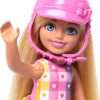 Barbie Chelsea Doll & Toy Horse Set, Includes Helmet Accessory & Saddle, Small Doll Bends at Knees to “Ride” Gray Pony - 3