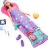 Barbie Doll & Playset with 2 Toy Dog Figures & 10+ Accessories, Puppy Slumber Party with Color-Change Feature, Sleeping Bag, Eye Masks & More - 4