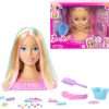 Barbie Doll Styling Head, Blonde Hair with 20+ Hair Styling Accessories Including Star & Butterfly Color Change Hair Clips - 2