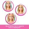 Barbie Doll Styling Head, Blonde Hair with 20+ Hair Styling Accessories Including Star & Butterfly Color Change Hair Clips - 5