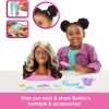 Barbie Doll Styling Head, Brown Hair with 20+ Hair Styling Accessories Including Star & Butterfly Color Change Hair Clips - 2