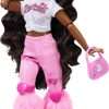 Barbie Dream Besties Doll and Accessories, Barbie Brooklyn” Posable Roller Skating Fashion Doll with Dark Brown Hair, 9 Music & Video Themed Pieces - 3