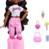 Barbie Dream Besties Doll and Accessories, Barbie Brooklyn” Posable Roller Skating Fashion Doll with Dark Brown Hair, 9 Music & Video Themed Pieces - 5