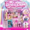 Barbie Mini BarbieLand Collectible Pet Boutique Playset with 1.5-Inch Doll, Pet Product Display, Check Out Stand, Pet House & Cat Baskets for Storytelling Play - 1
