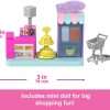 Barbie Mini BarbieLand Collectible Supermarket Playset with 1.5-Inch Doll, Product Shelves, Check Stand & Shopping Cart for Storytelling Play - 5