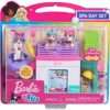 Barbie Pets Spa Day Playset, 8 Piece Connectible Playset with Pet Figures and Accessories, Kids Toys for Ages 3 Up by Just Play - 1