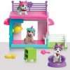 Barbie Pets Spa Day Playset, 8 Piece Connectible Playset with Pet Figures and Accessories, Kids Toys for Ages 3 Up by Just Play - 2