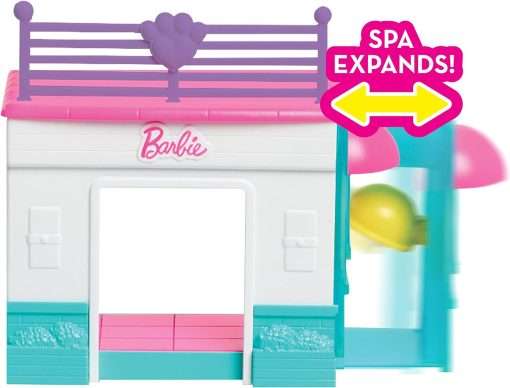 Barbie Pets Spa Day Playset, 8 Piece Connectible Playset with Pet Figures and Accessories, Kids Toys for Ages 3 Up by Just Play - 4