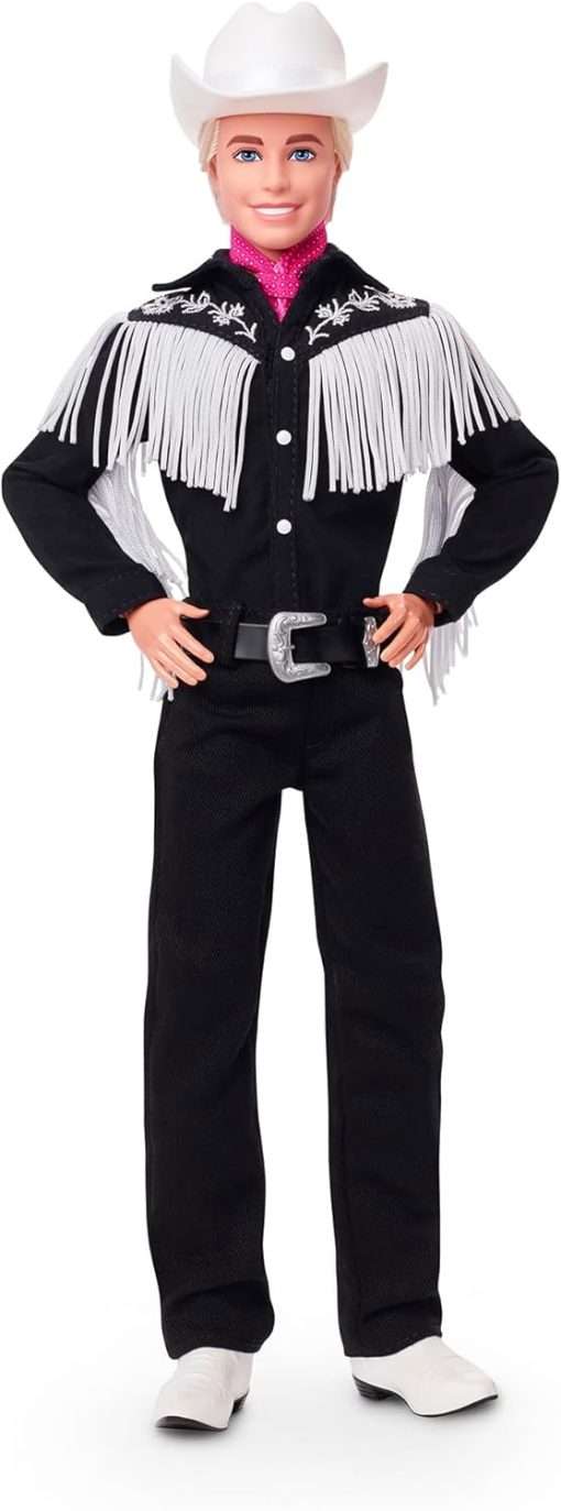 Barbie The Movie Collectible Ken Doll Wearing Black and White Western Outfit (Exclusive) - 1