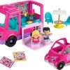 Fisher-Price Little People Barbie Toddler Toy Cupcake Truck Musical Playset with 9 Pieces for Pretend Play Kids Ages 18+ Months (Amazon Exclusive) - 1