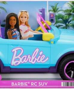 Hot Wheels Barbie RC SUV, Remote-Control Pink Vehicle That Fits 2 Fashion Dolls & Accessories, Includes Kid-Applied Stickers for Customization - 7