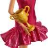 Barbie Ballroom Dancer Fashion Doll with Red Ruffle Dress, Dancing Shoes & Brown Styled Hair, Dancing Trophy Accessory - 3