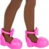 Barbie Chelsea Doll, Small Doll Wearing Removable Purple Floral Dress & Pink Shoes with Space Buns & Brown Eyes - 3