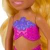 Barbie Dreamtopia Chelsea Mermaid Small Doll with Removable Hair Accessory, Wavy Blonde Hair & Ombre Tail, Bends at Waist - 5