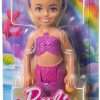 Barbie Dreamtopia Chelsea Mermaid Small Doll with Removable Hair Accessory, Wavy Blonde Hair & Ombre Tail, Bends at Waist - 6
