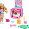 Barbie Chelsea Puppy Carrier Playset, Blonde Small Doll and Accessories, Dog Carrier with Puppy Themed Play Pieces - 1