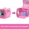 Barbie Chelsea Puppy Carrier Playset, Blonde Small Doll and Accessories, Dog Carrier with Puppy Themed Play Pieces - 3