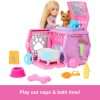 Barbie Chelsea Puppy Carrier Playset, Blonde Small Doll and Accessories, Dog Carrier with Puppy Themed Play Pieces - 5