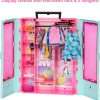Barbie Closet Playset with 3 Outfits, Styling Accessories & Hangers, Mix & Match Clothes for 50+ Looks - 4