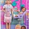 Barbie Dentist with Blonde Fashion Doll with Blue Dress and Lab Coat, 1 Kid Doll, Medical Doctor Furniture & Accessories - 8