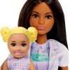 Barbie Dentist with Brunette Fashion Doll with Blue Dress and Lab Coat, 1 Kid Doll, Medical Doctor Furniture & Accessories - 3