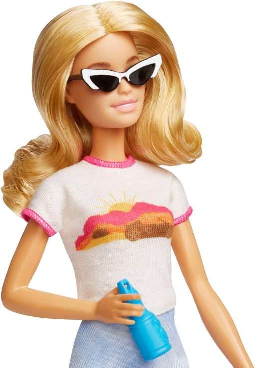 Barbie Doll & Accessories, Travel Set with Puppy and 10+ Pieces, Suitcase Opens & Closes, Barbie Malibu with Blonde Hair - 7