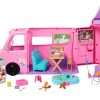 Barbie Dream Camper Playset with Roof Tent, Swing Chair, Fishing Pond, BBQ Grill with Color-Change Feature & 60+ Accessories Including Dough - 1