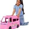 Barbie Dream Camper Playset with Roof Tent, Swing Chair, Fishing Pond, BBQ Grill with Color-Change Feature & 60+ Accessories Including Dough - 2
