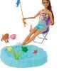 Barbie Dream Camper Playset with Roof Tent, Swing Chair, Fishing Pond, BBQ Grill with Color-Change Feature & 60+ Accessories Including Dough - 3
