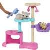 Barbie Kitty Condo Doll & Pets, Cat Tree Toy Playset with 5 Kitten Figures & Accessories - 2