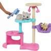 Barbie Kitty Condo Doll & Pets, Cat Tree Toy Playset with 5 Kitten Figures & Accessories - 4