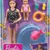 Barbie Skipper Babysitters Inc Playset with Skipper Doll, Color-Change Small Doll, Pool, Squirt Whale Toy & Accessories - 6