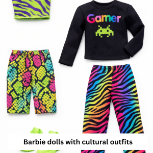 Barbie dolls with cultural outfits