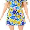 Barbie Fashionistas Doll #208 with Down Syndrome Wearing Floral Dress, Created in Partnership with The National Down Syndrome Society - 5