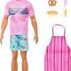Barbie Mysteries- Beach Detectives Ken Doll Wearing Removeable Signature Outfit with Storytelling Accessories, Including Apron & Snacks - 4