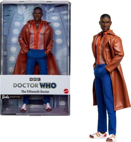 Barbie The Fifteenth Doctor Doll, Dr. Who Collectible Inspired by The Series’ 14th Season with Doll Stand & Certificate of Authenticity - 1