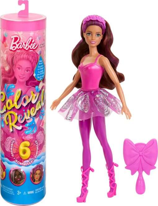 Barbie Color Reveal Doll & Accessories, Ballerina Series, 6 Unboxing Surprises Include Color Change, Inspired by Balletcore - 1