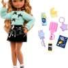 Barbie Dream Besties Doll and Accessories, Zia Posable Fashion Doll with Removable Fashions & Wavy Brown Hair, 7 Hair & Moon Themed Pieces - 5