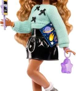 Barbie Dream Besties Doll and Accessories, Zia Posable Fashion Doll with Removable Fashions & Wavy Brown Hair, 7 Hair & Moon Themed Pieces - 6
