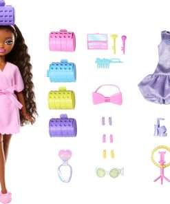 Barbie Dream GET Ready Brooklyn” Fashion Doll with Stylized Hair, Including Surprise Hair Accessories & 15+ Looks - 1