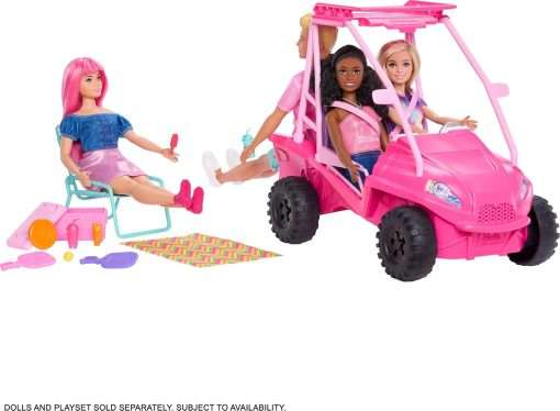 Barbie Mysteries- Beach Detectives Playset with Beach Buggy Toy Car & 10+ Accessories, Including Beach Chair & Towel - 3