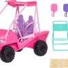 Barbie Mysteries- Beach Detectives Playset with Beach Buggy Toy Car & 10+ Accessories, Including Beach Chair & Towel - 5