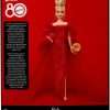 Barbie Signature Doll, Mattel 80th Anniversary Collectible in Glittery Red Tulle Gown with Drop Earrings and Sheer Gloves, Blonde Hair - 6