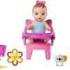 Barbie Skipper Babysitters Inc Baby Small Doll & Accessories, First Tooth Playset with Appearing & Disappearing Tooth - 1