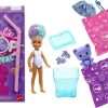 Barbie Chelsea Pop Reveal Doll Set, Treat Series with 5 Surprises Including Scented Small Doll, Pop-It Pet & Color Change - 5